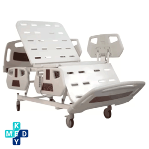 تخت بیمارستانی تمام اتوماتیک چهار شکن با قابلیت صندلی شو و تنظیم ارتفاع