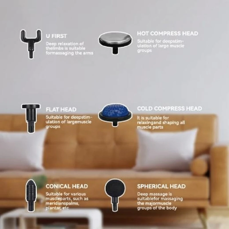 ماساژور تفنگی سرمایشی و گرمایشی دسته بلند مدل KH826